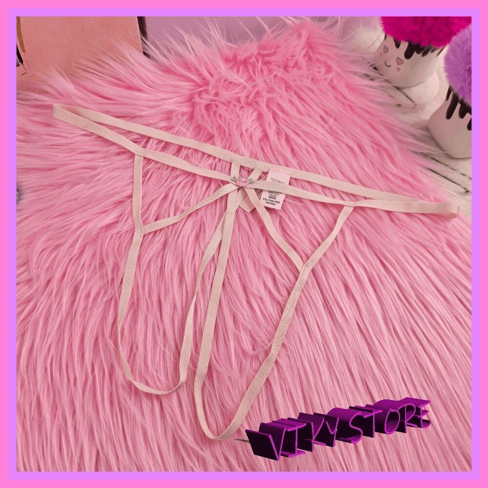 ❤️ NWT Victoria’s Secret Strappy Pink Embroidery Bikini XXL  ❤️